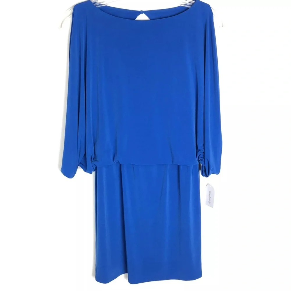 Jessica‎ Simpson NWT Princess Blue Womens Batwing Cut Out Back Dress 6 for $36